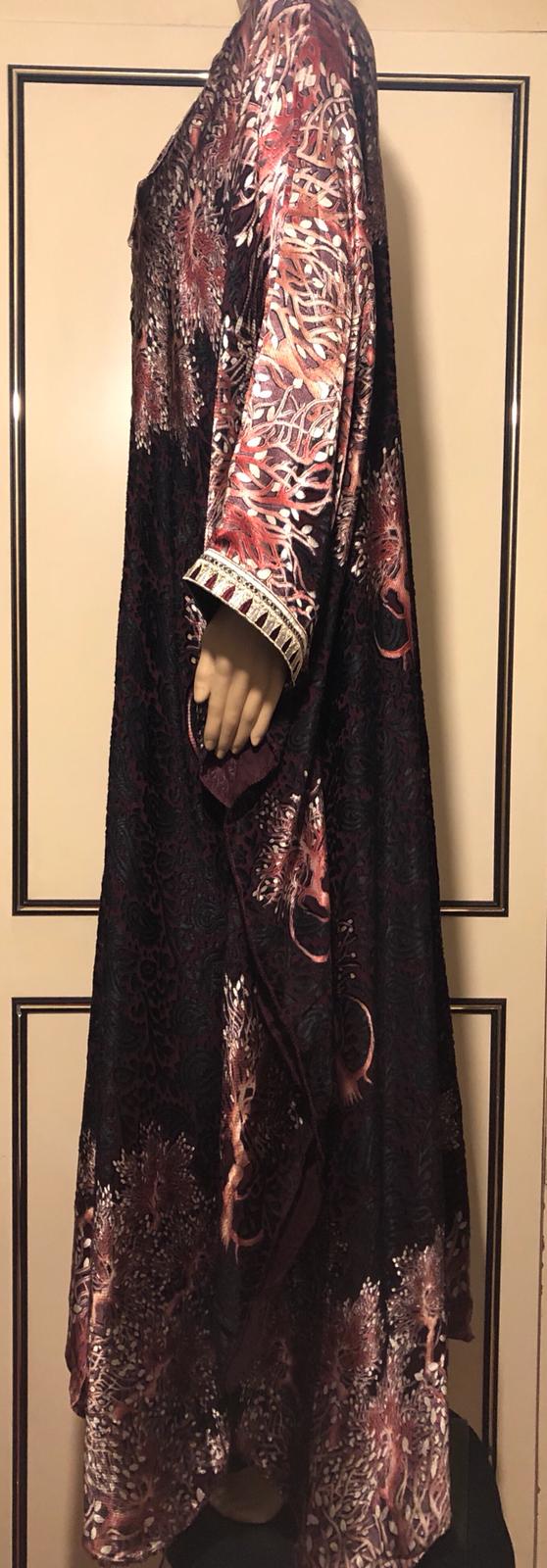 African Netted viscose Farasha kaftan.