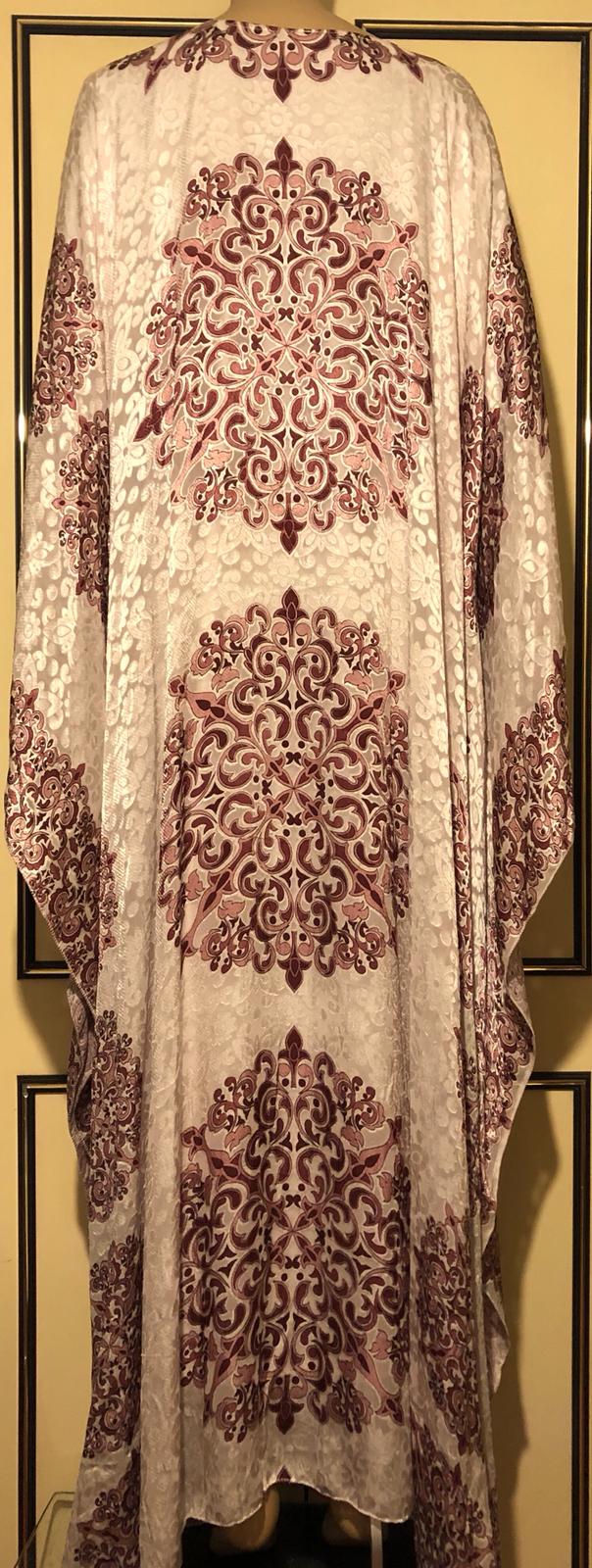 African Netted viscose Farasha kaftan