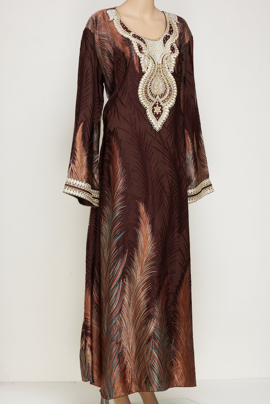 Designer kaftan dress.