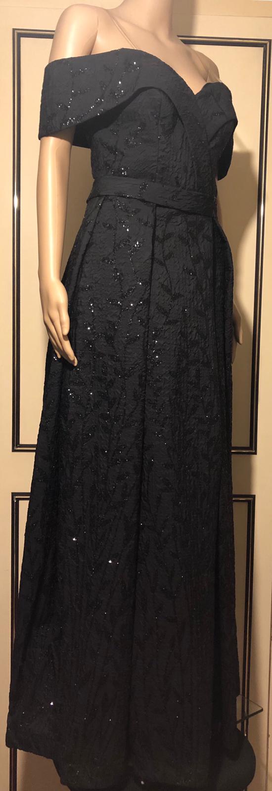 Brand new embossed Sublime fabric black gown evening  dress size6,8,10,12,16and18