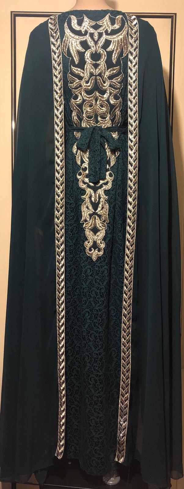 Brand new  Elegant  Designer Cape Dress on LESS  THAN HALF PRICE  ( size S, M ,L, XL ,XXL )