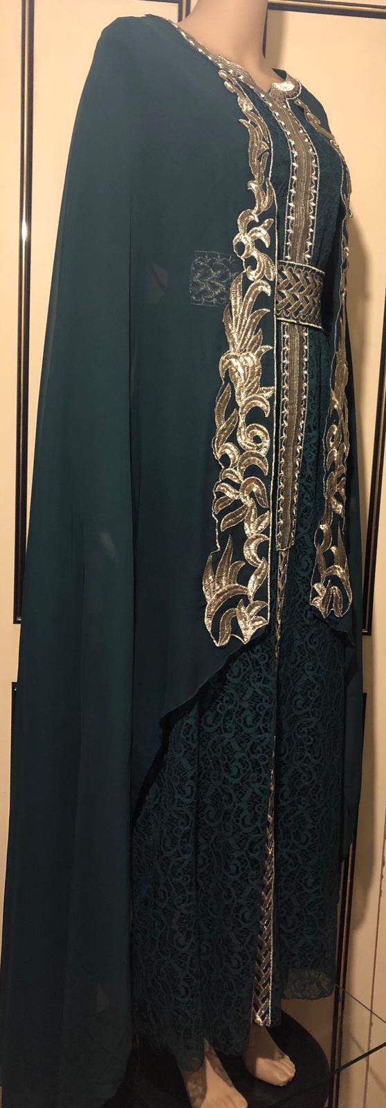 Brand new  Elegant  Designer Cape Dress on LESS  THAN HALF PRICE  ( size S, M ,L, XL ,XXL )