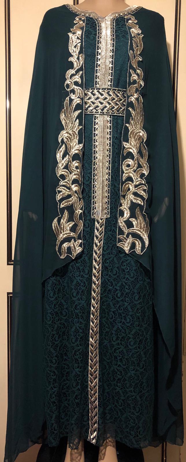 Brand new  Elegant  Designer Cape Dress on LESS  THAN HALF PRICE  ( size S, M ,L, XL ,XXL )