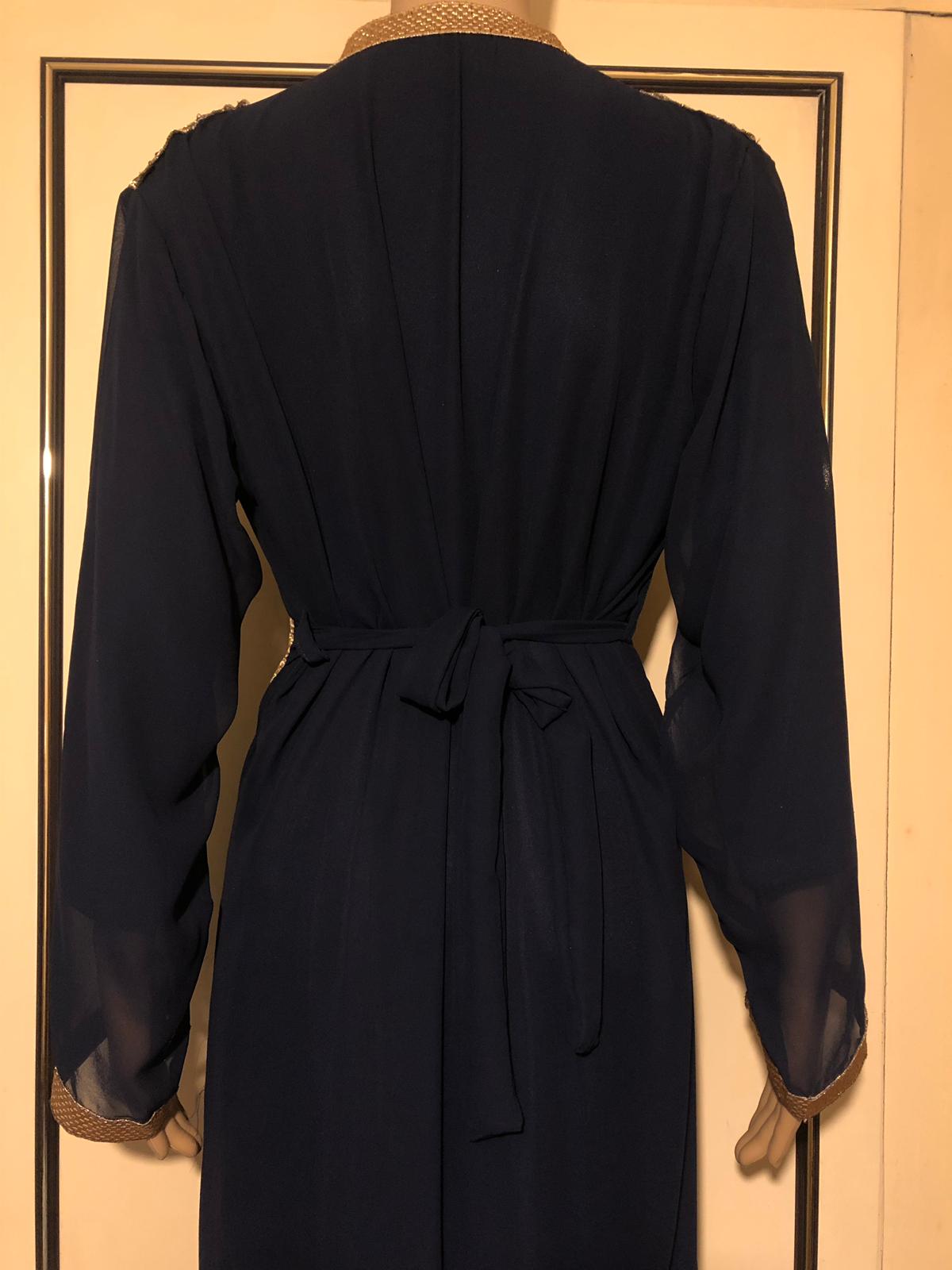 Brand  new 2-Piece  Navy Moroccan Takchita size S ,M ,L, XL and  XXL