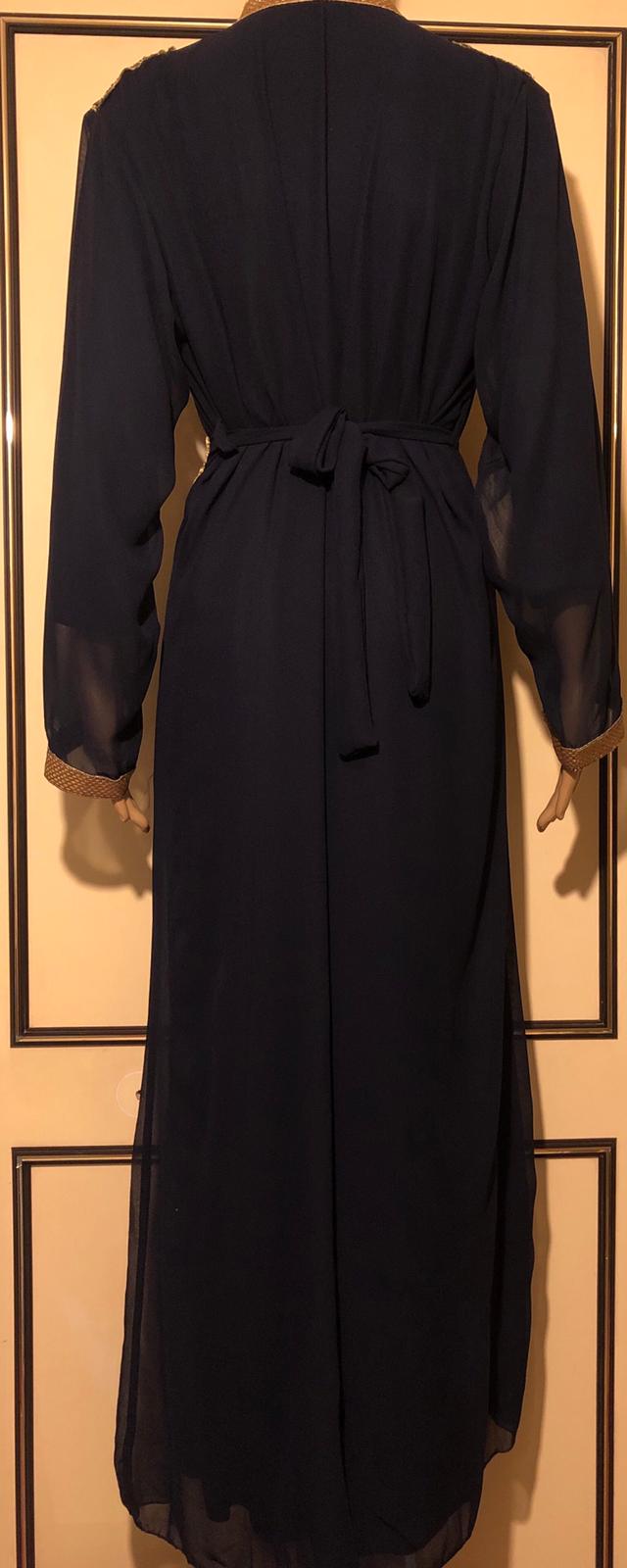 Elegant Brand New Chiffon Navy Blue Moroccan TakChita ( S,M,L and XL)