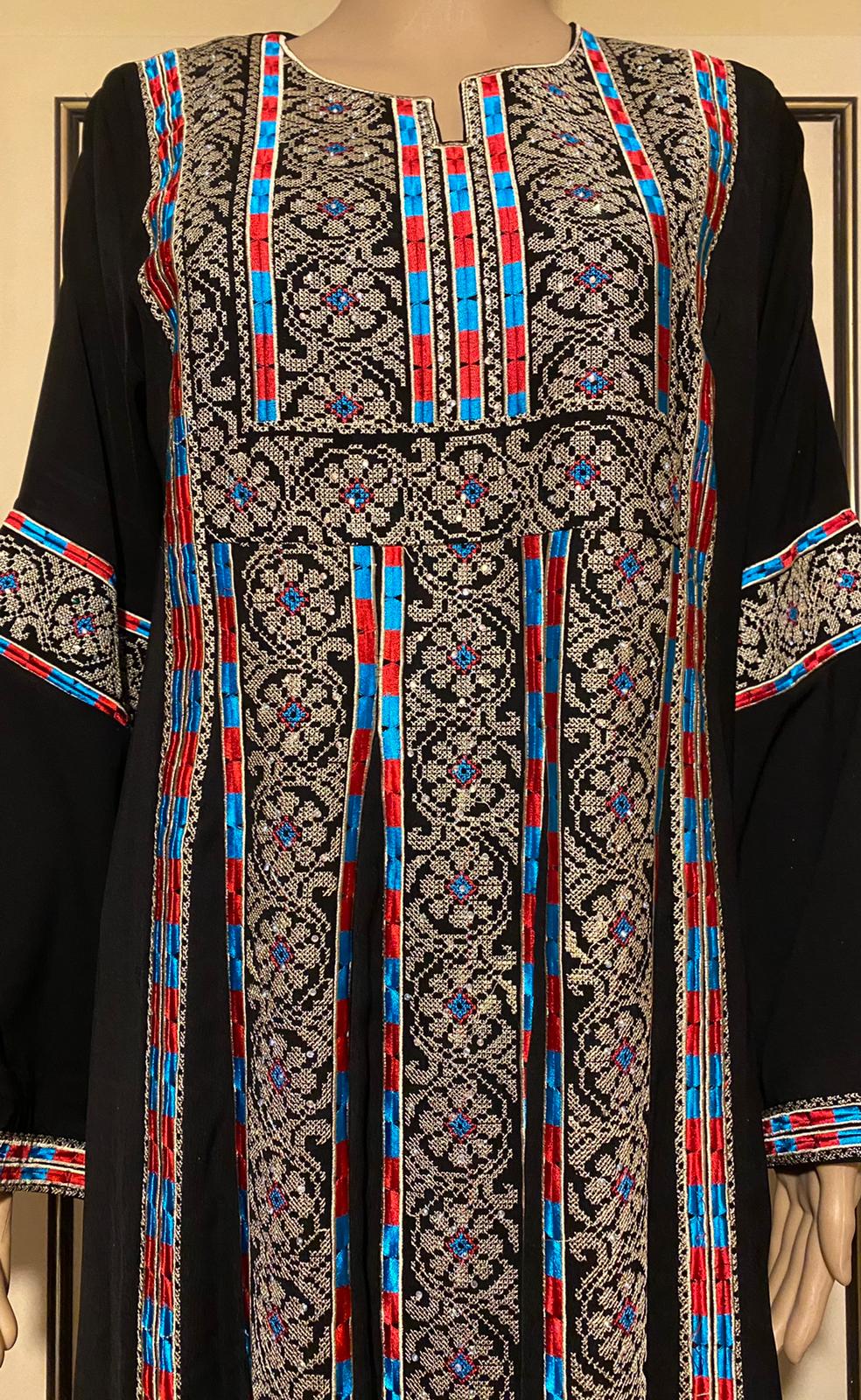 Fancy  Ethnic Traditional maxi jalabiyah.