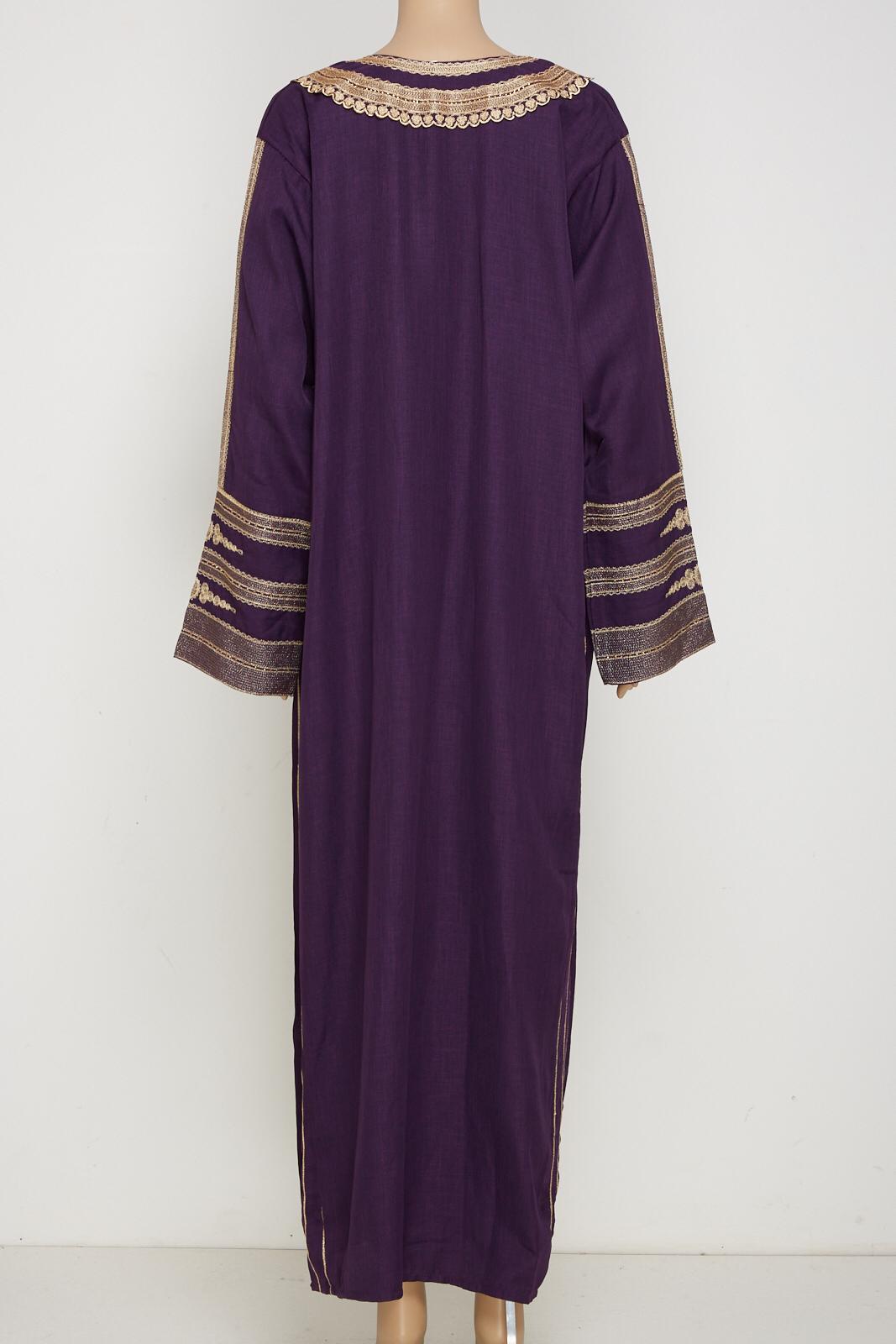 Purple maxi dress jilbab kaftan.