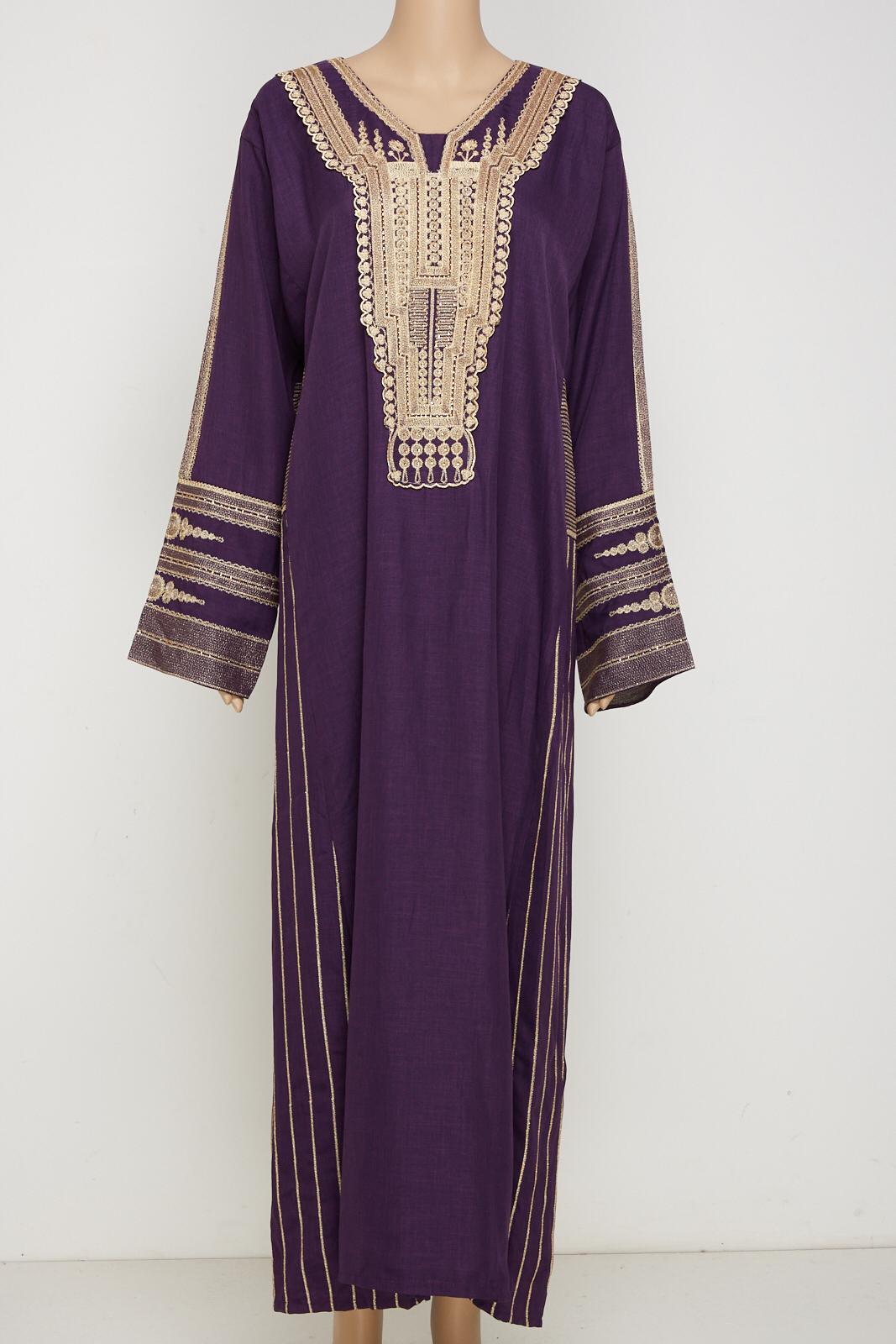 Purple maxi dress jilbab kaftan.