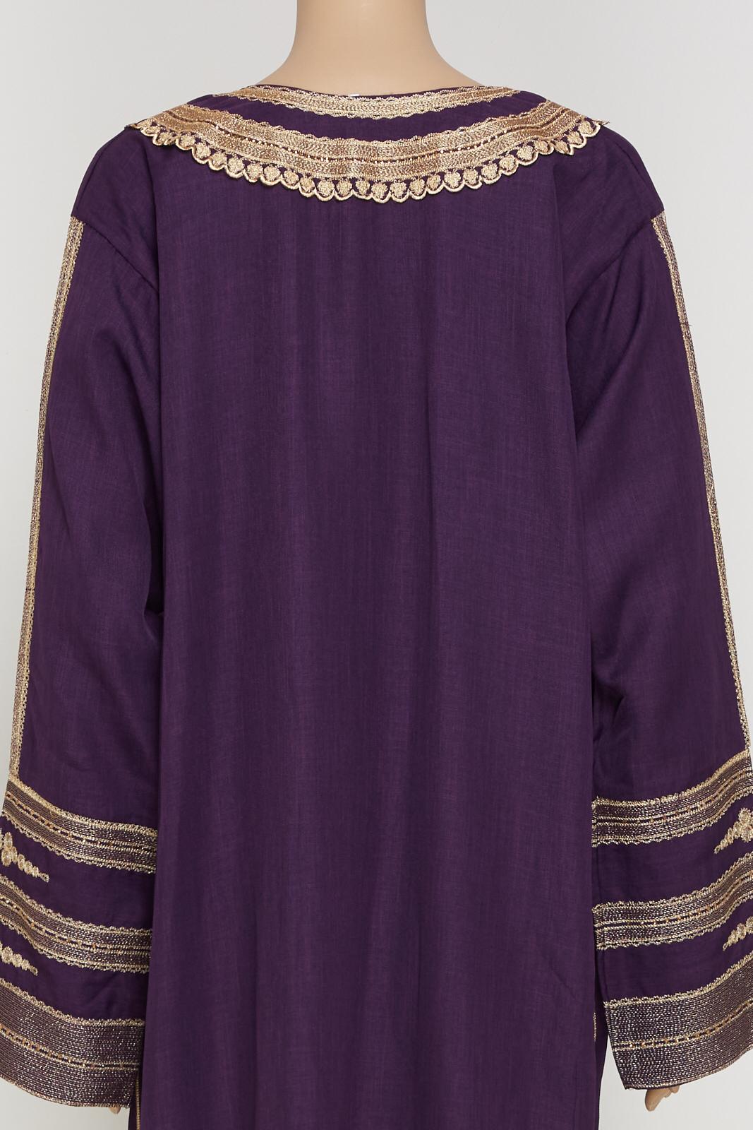 Purple maxi dress jilbab kaftan.