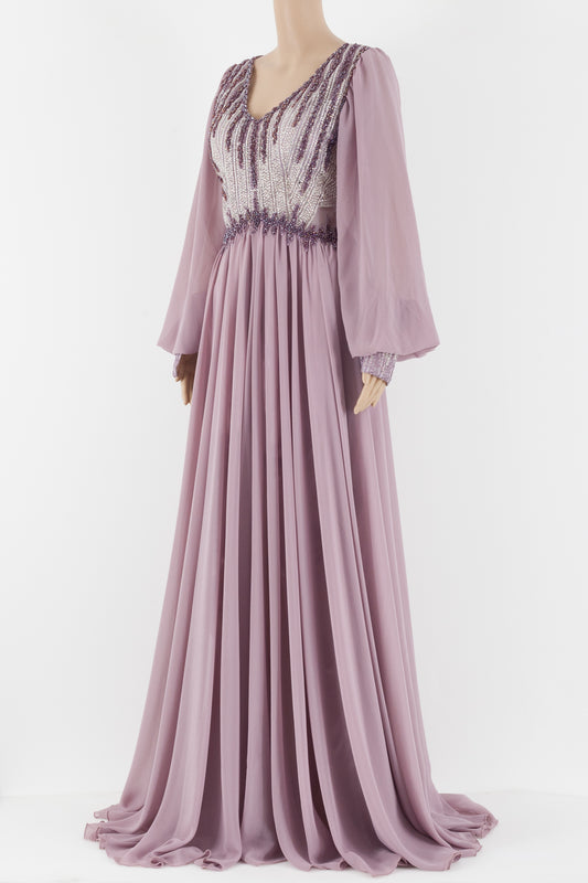 Exclusive premium partywear evening dress.