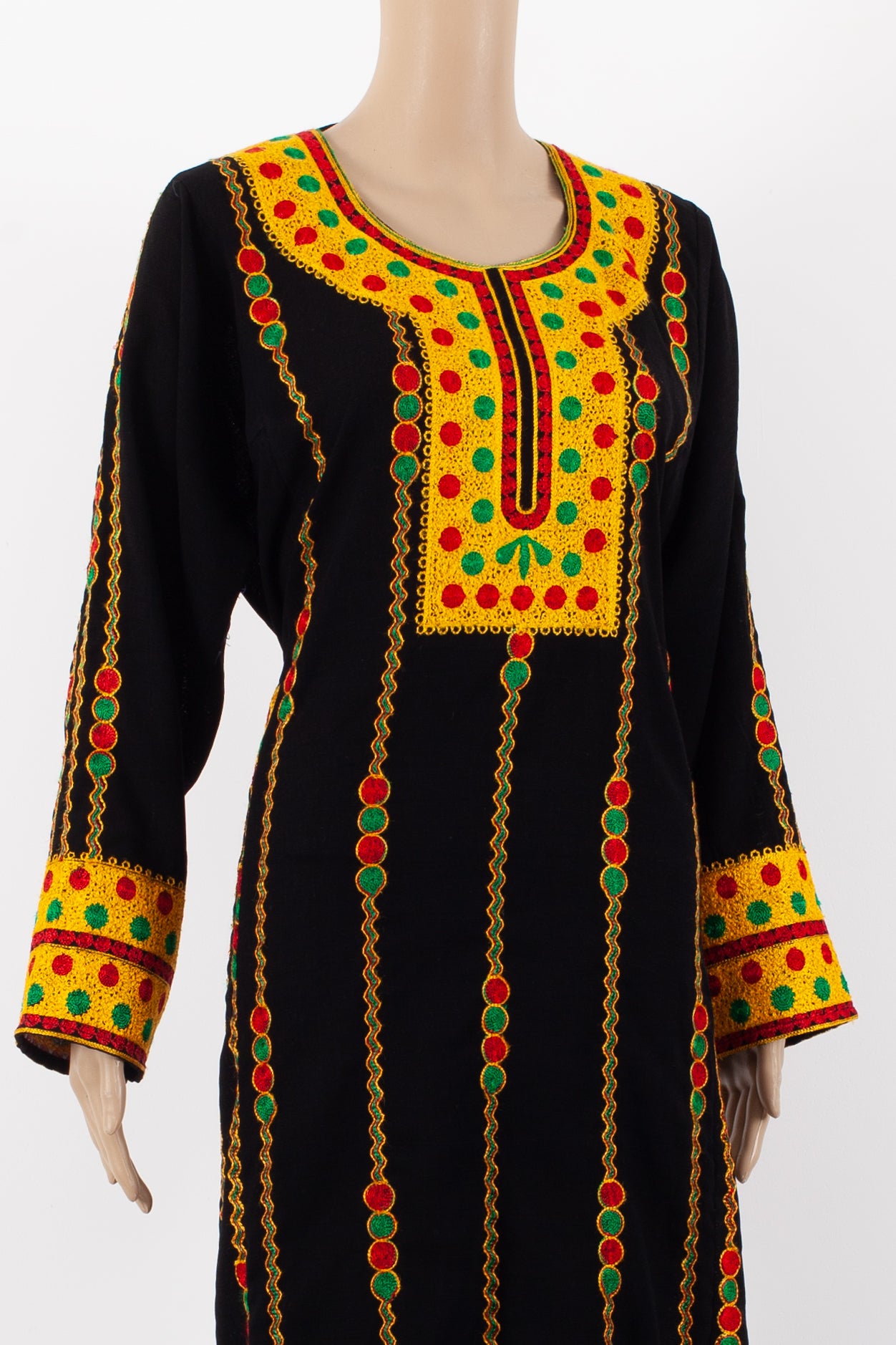 Black traditional jalabiyah dress