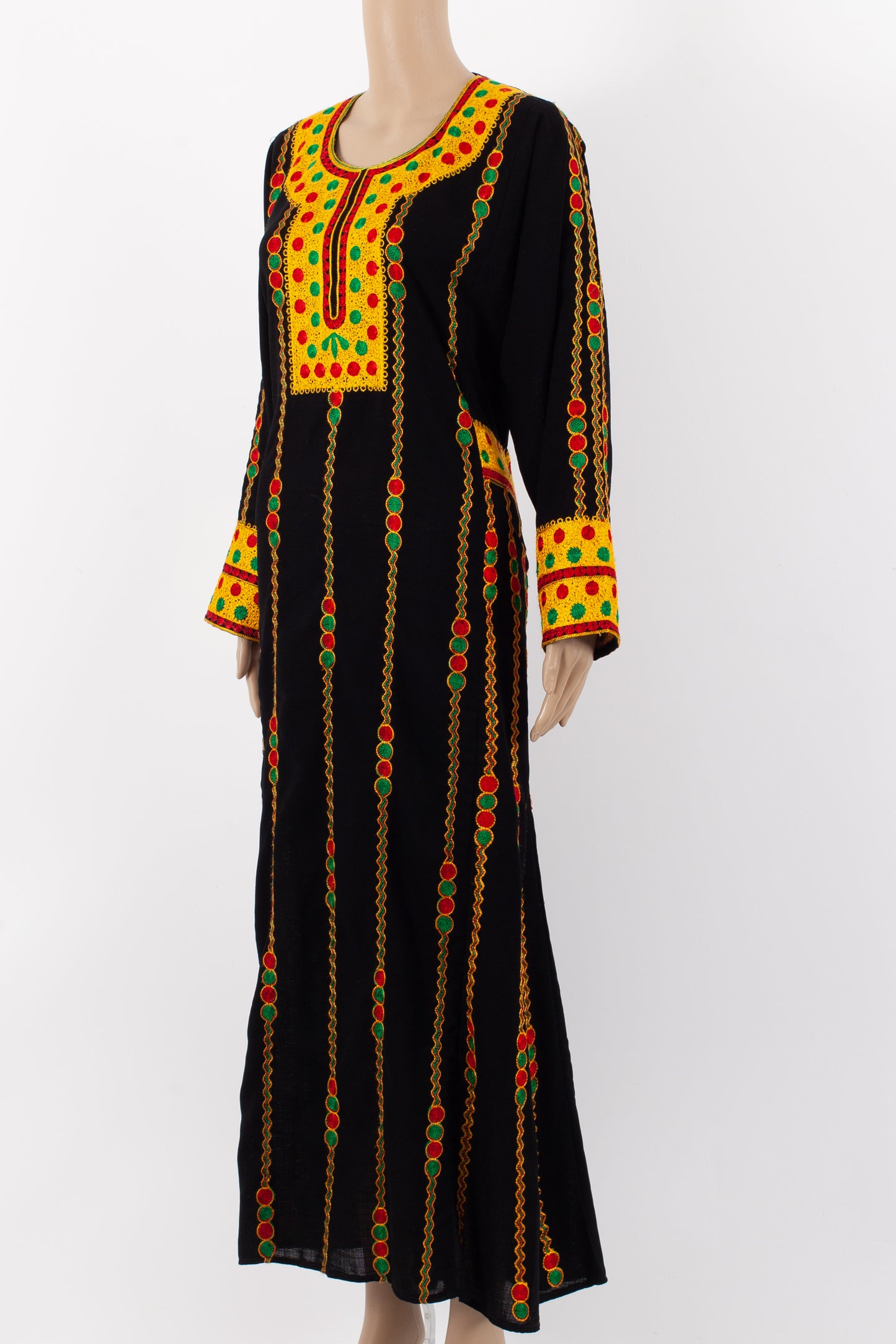 Black traditional jalabiyah dress