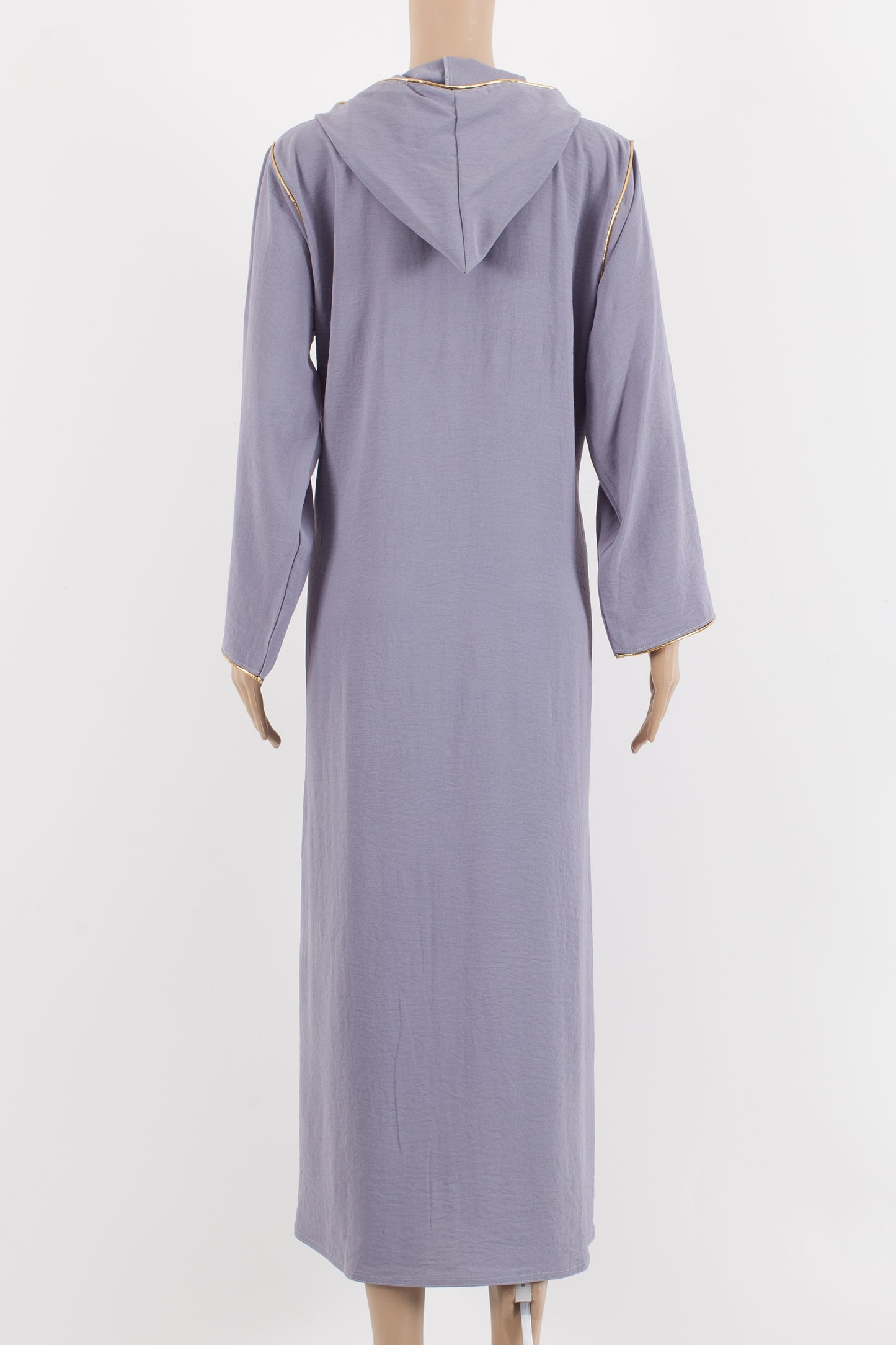 kaftan dress with cap.