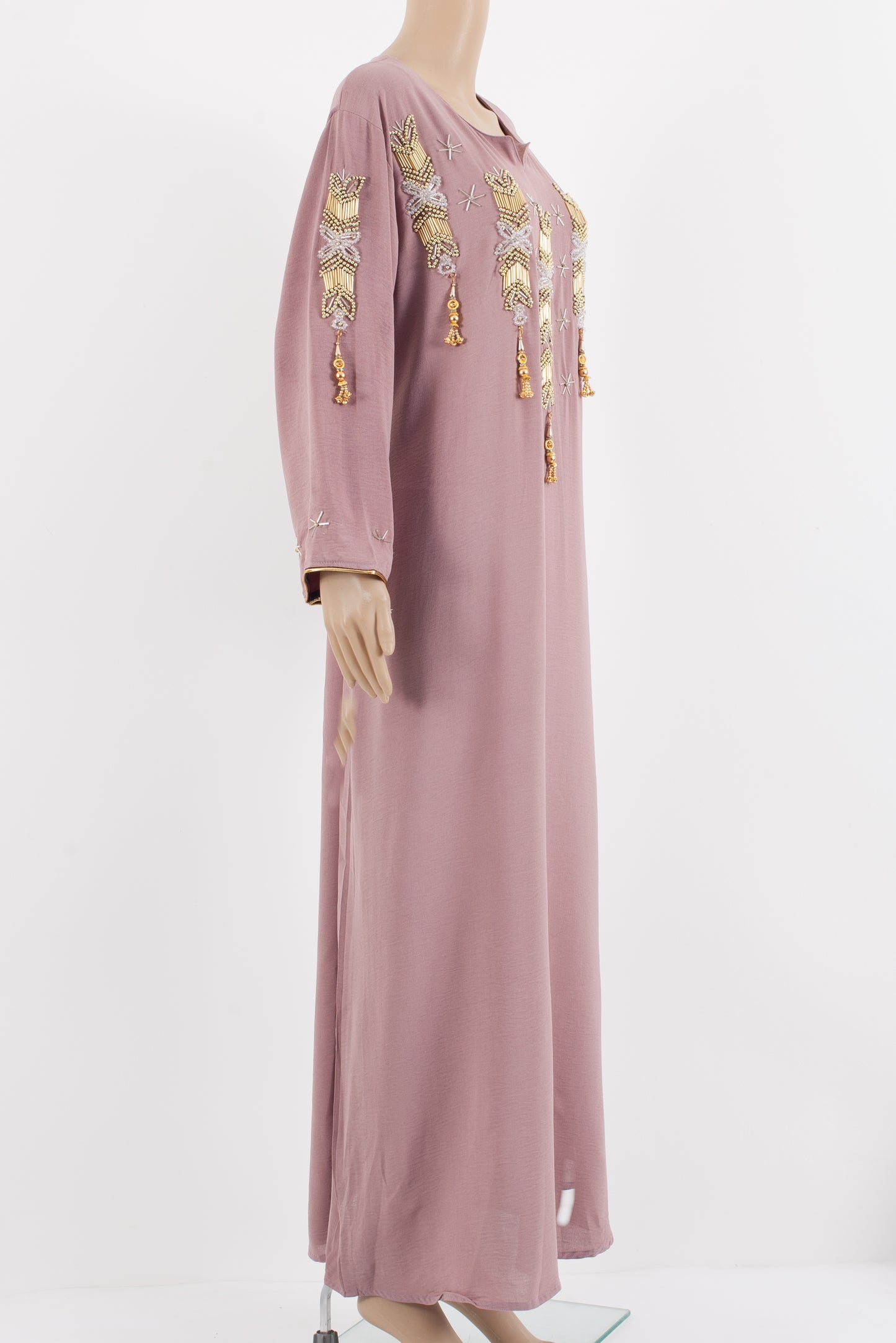 elegant kaftan in a simple blend.