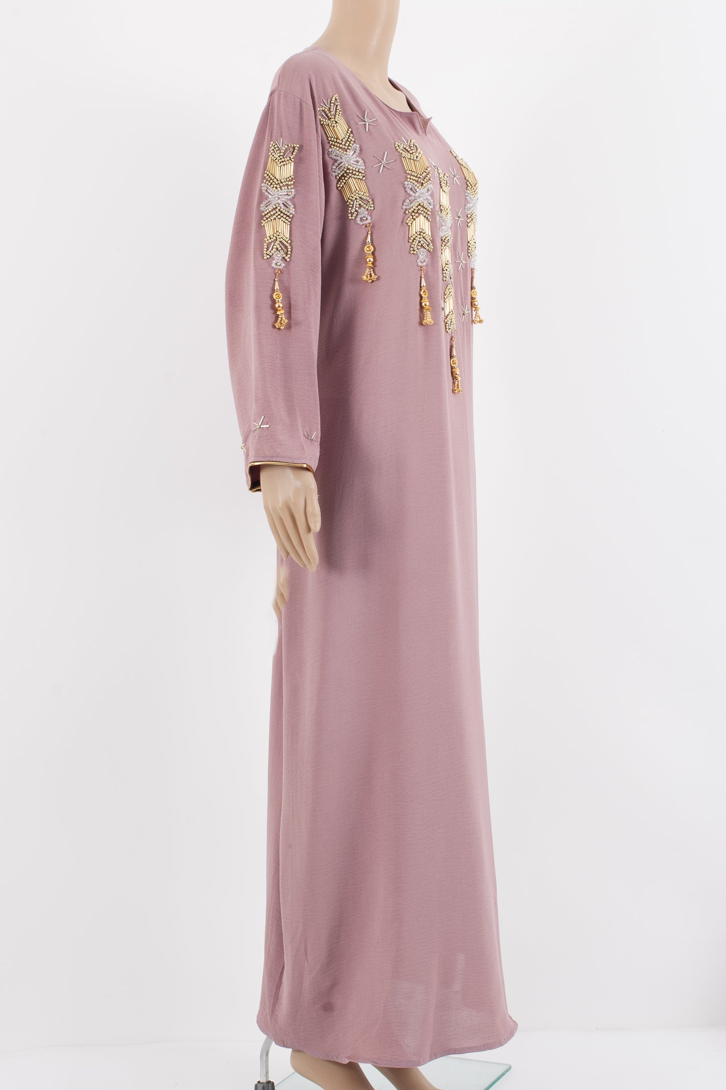 elegant kaftan in a simple blend.