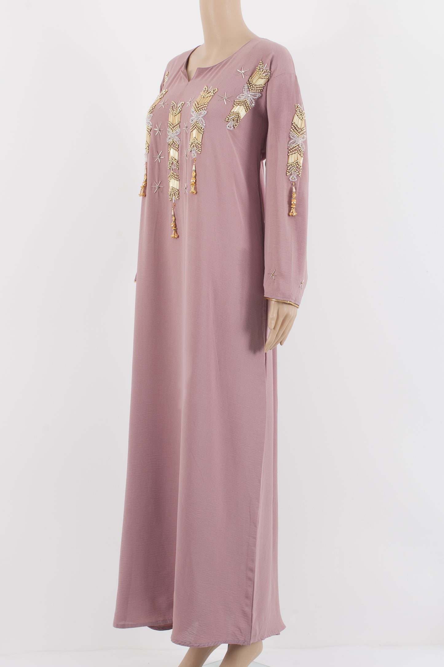 elegant kaftan in a simple blend.