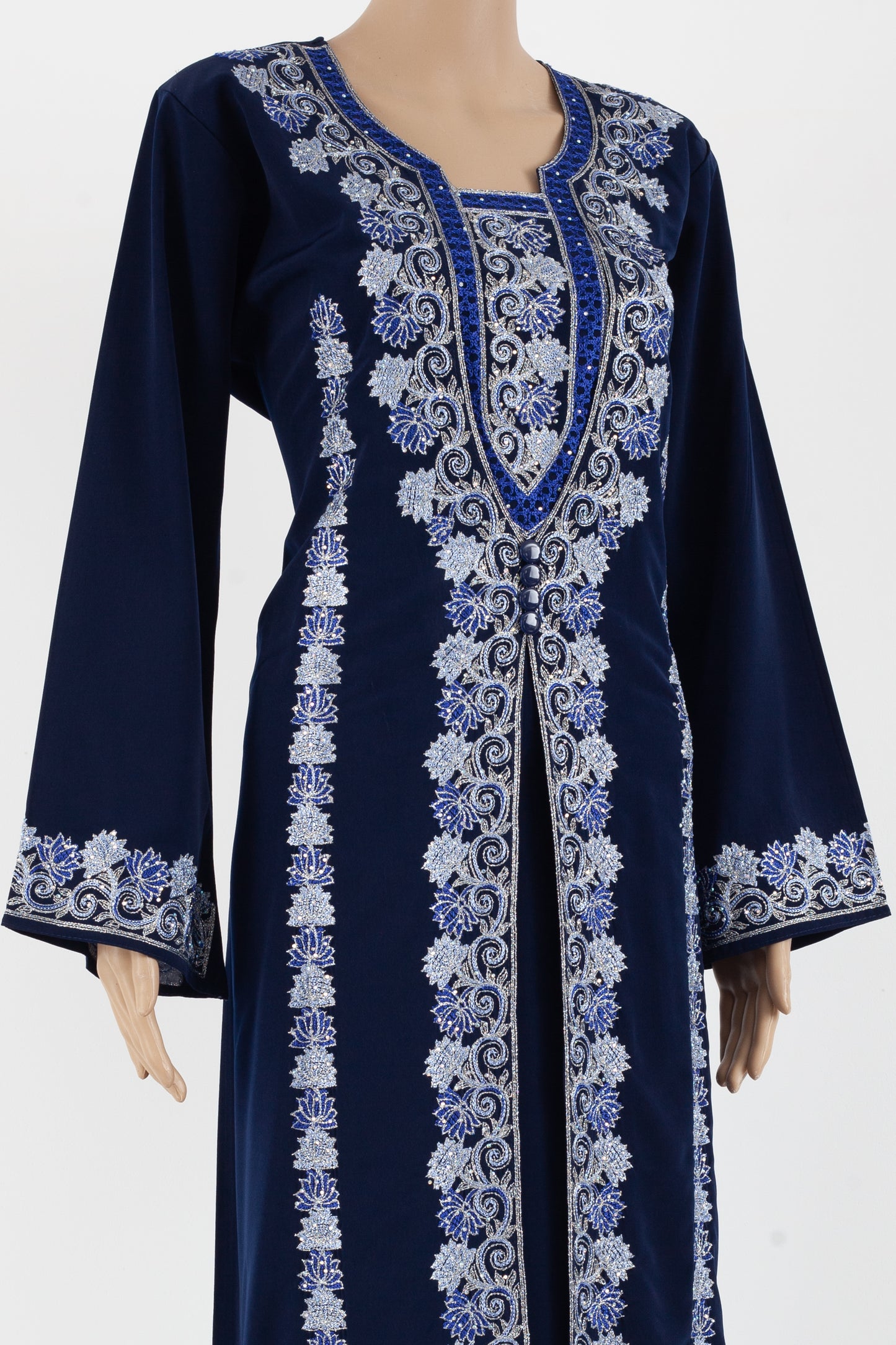 Classic embroidered Arabic Style Jalabiyah.