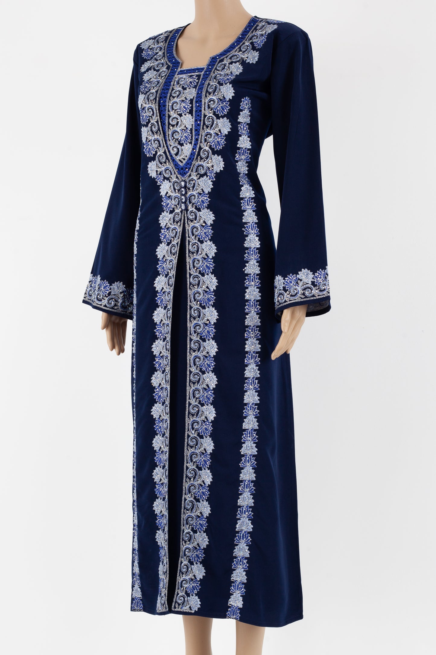 Classic embroidered Arabic Style Jalabiyah.