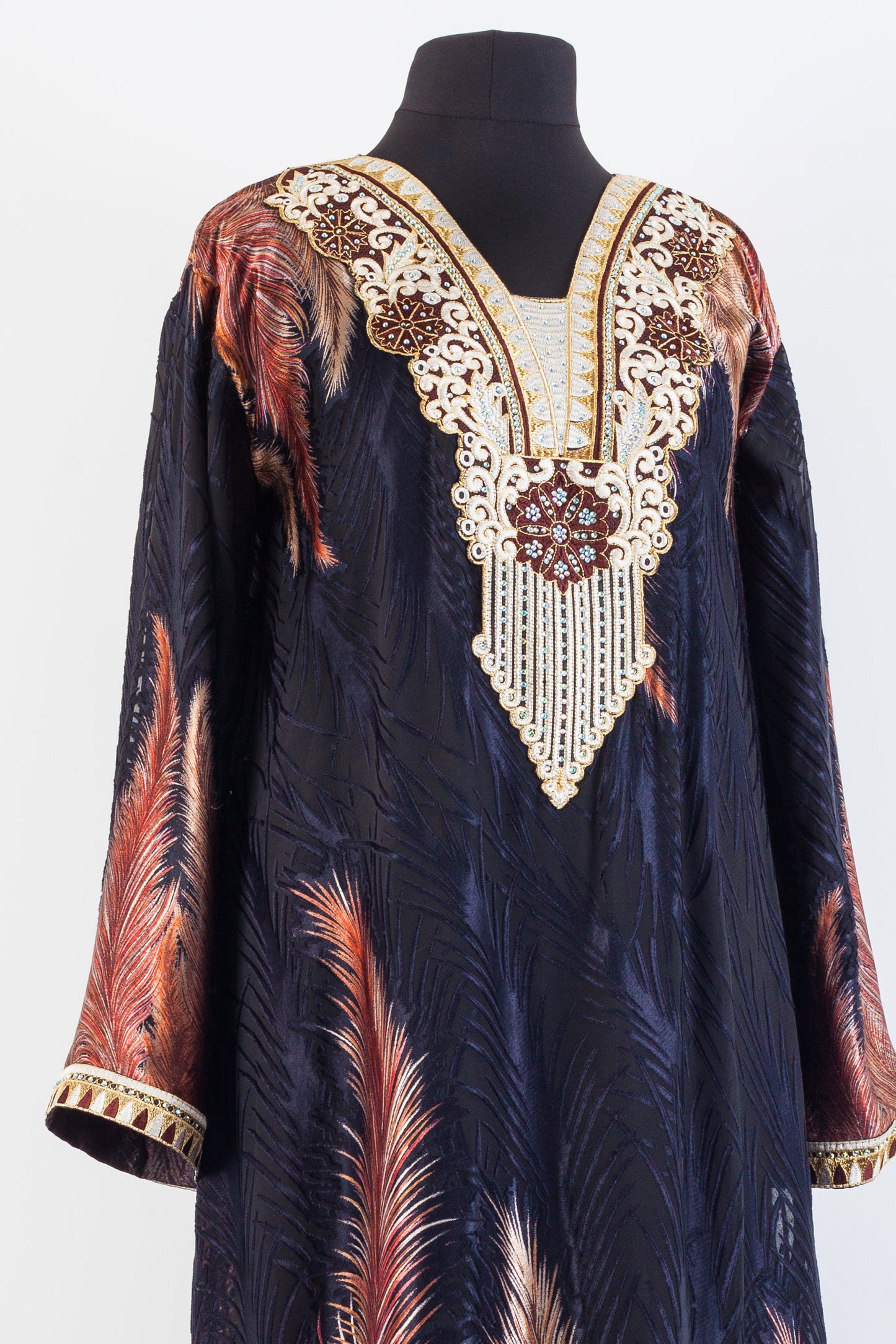 Classic embroidered Arabic Style Jalabiyah.