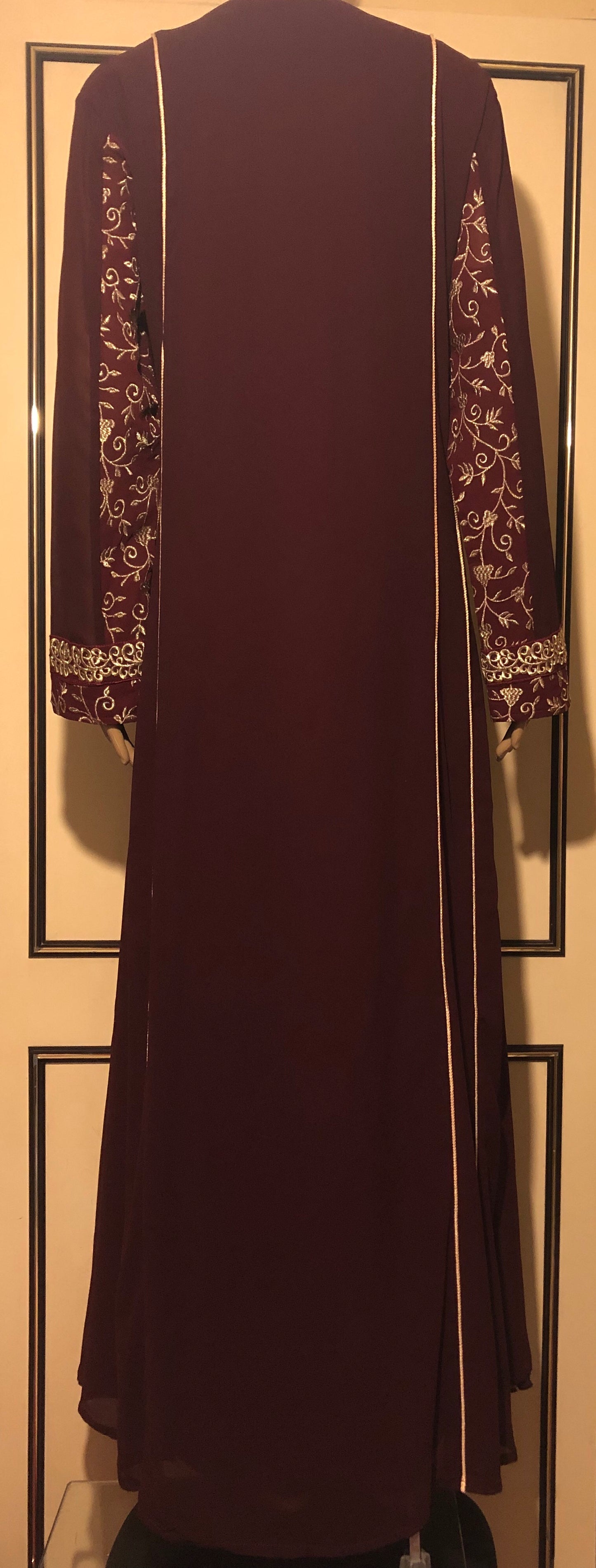 Wine Red Party wear Jalabiyya